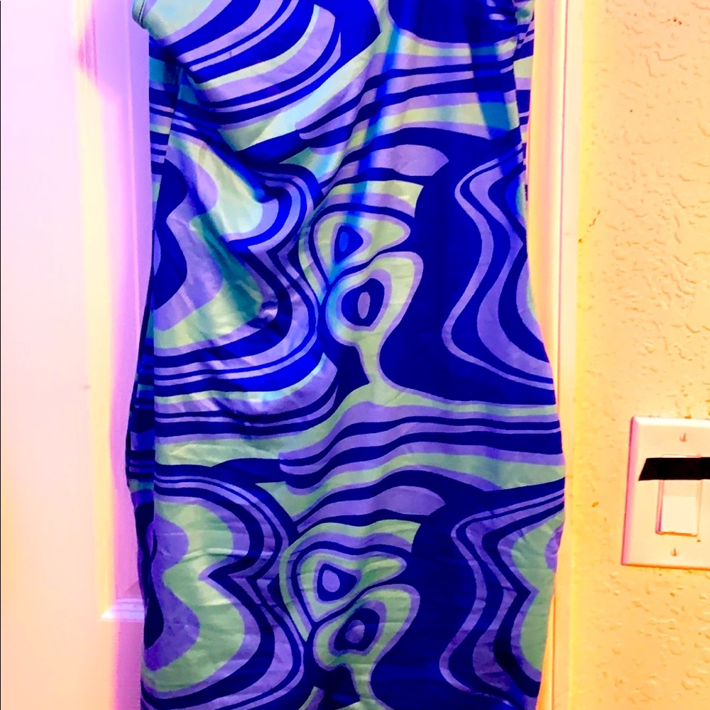 Blue sexy dress